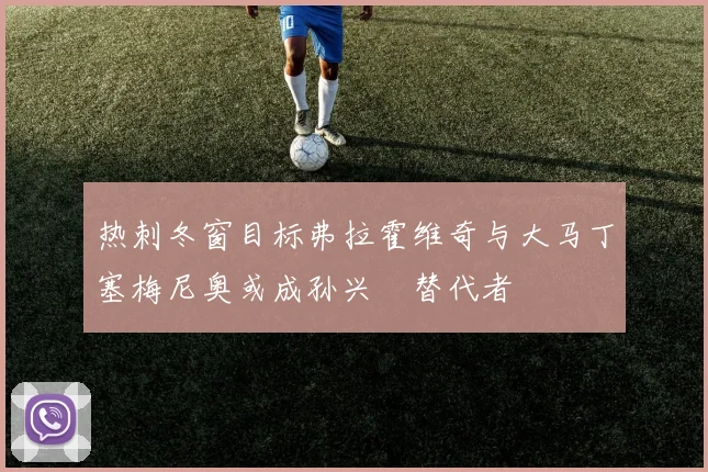热刺冬窗目标弗拉霍维奇与大马丁塞梅尼奥或成孙兴慜替代者